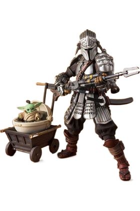 RONIN MANDALORIAN BESKAR ARMOR & GROGU STAR WARS 18.5 CM