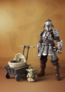 RONIN MANDALORIAN BESKAR ARMOR & GROGU STAR WARS 18.5 CM - Imagen 2
