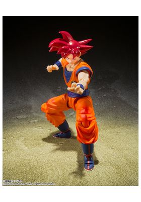 SUPER SAIYAN GOD SON GOKU FIG. 14 CM SH FIGUARTS - Imagen 2