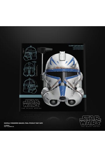 CLONE CAPTAIN REX CASCO ELECTRONICO REPLICA 1:1 STAR WARS: AHSOKA THE BLACK SERIES