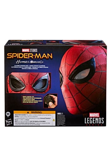 SPIDER-MAN ELECTRONIC EXPRESSIVE MASK RÉPLICA 26 CM SPIDER-MAN: HOMECOMING MARVEL LEGENDS SERIES