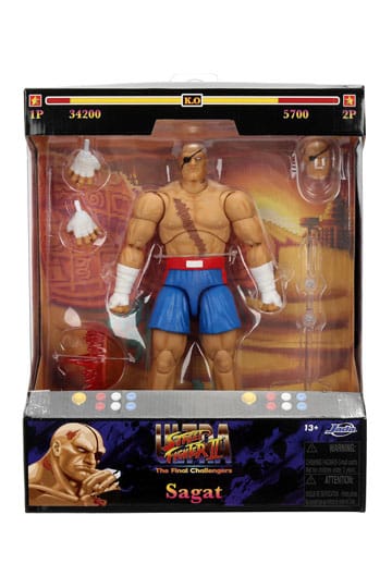 SAGAT FIGURA 19 CM ULTRA STREET FIGHTER II: THE FINAL CHALLENGERS