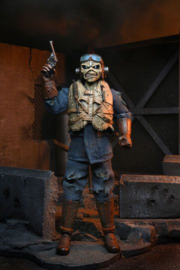 EDDIE ACES HIGH CON ROPA ESTILO RETRO FIGURA 20 CM IRON MAIDEN - Imagen 11