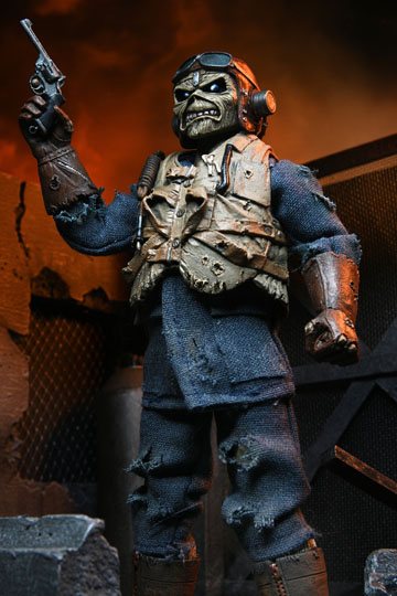 EDDIE ACES HIGH CON ROPA ESTILO RETRO FIGURA 20 CM IRON MAIDEN - Imagen 7