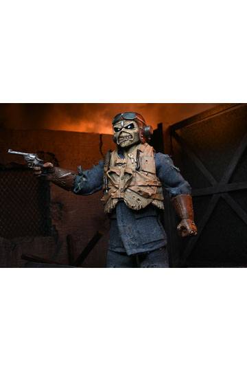 EDDIE ACES HIGH CON ROPA ESTILO RETRO FIGURA 20 CM IRON MAIDEN - Imagen 6