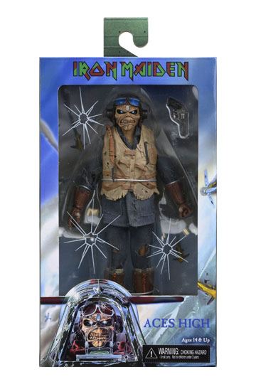 EDDIE ACES HIGH CON ROPA ESTILO RETRO FIGURA 20 CM IRON MAIDEN