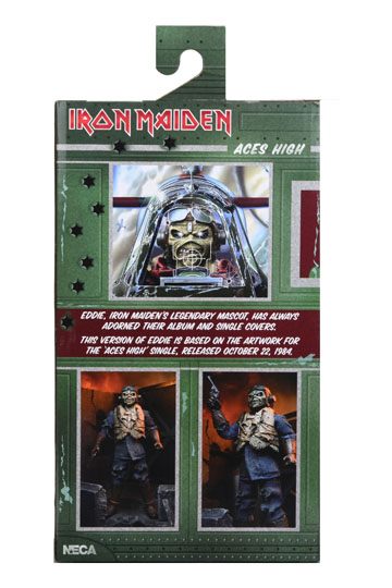 EDDIE ACES HIGH CON ROPA ESTILO RETRO FIGURA 20 CM IRON MAIDEN - Imagen 2