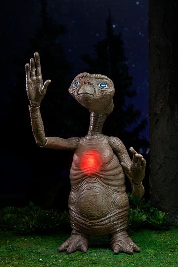 ULTIMATE DELUXE E.T. CON PECHO LED 40 ANNIVERSARY VERSION FIGURA 12 CM E.T.
