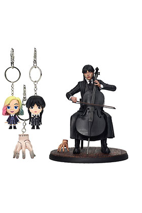 VIOLONCHELO FIGURA + REGALO LLAVERO FIGURATIVO WEDNESDAY