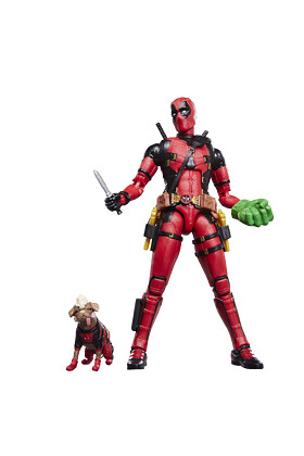 DEADPOOL & DOGPOOL FIGURAS 15 CM DEADPOOL & WOLVERINE MARVEL LEGENDS - Imagen 7
